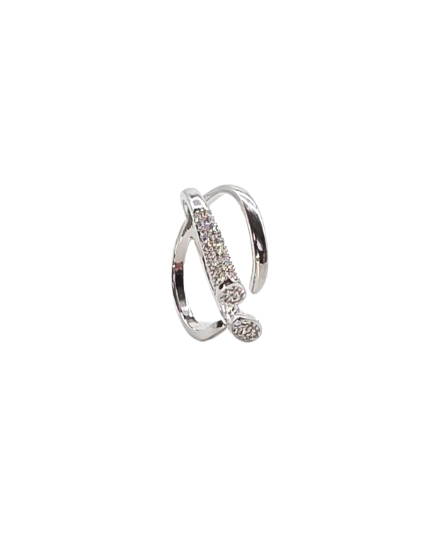 Ring Crisscross Silver