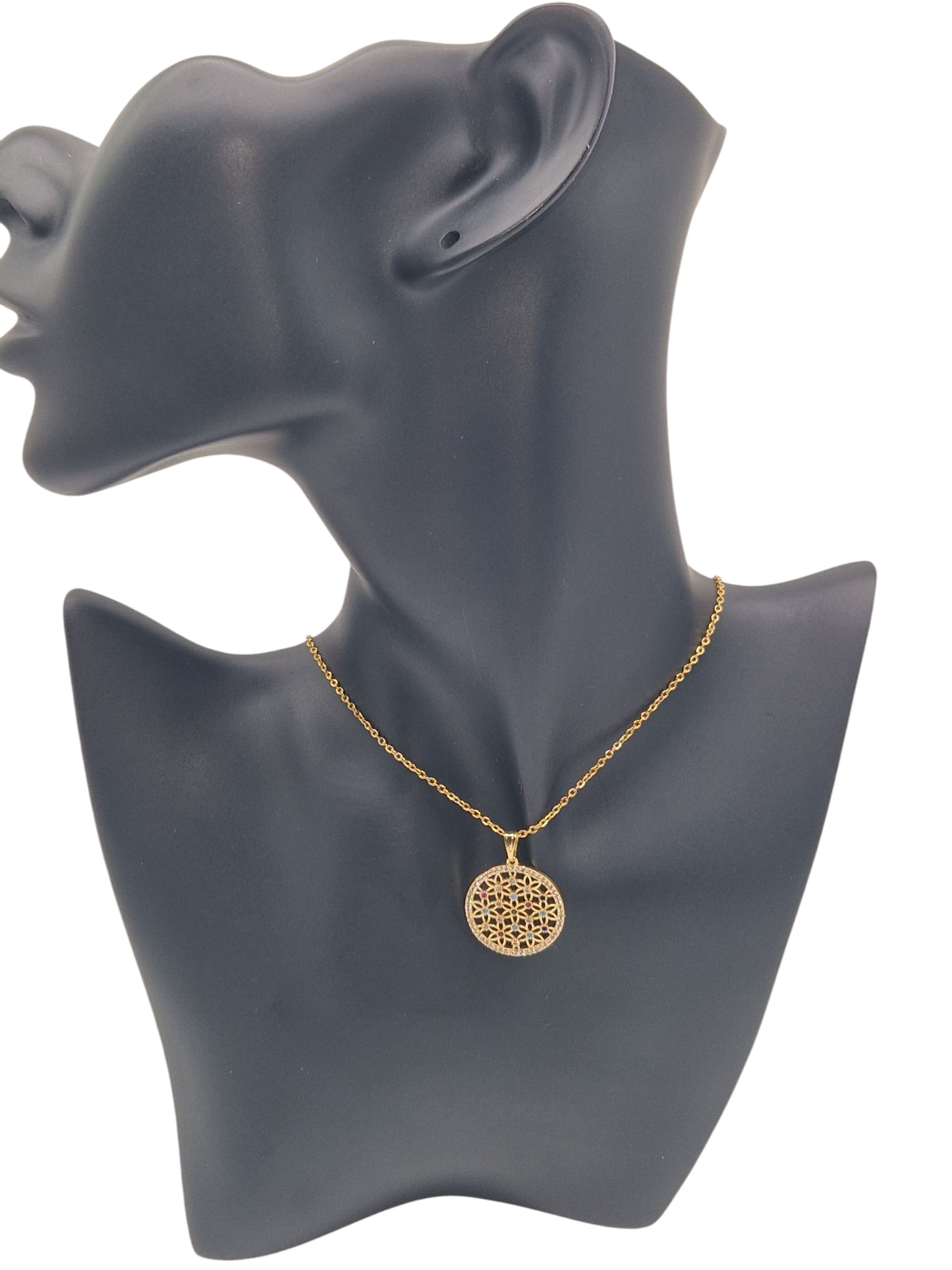 Kette Zirkoniablüte Gold