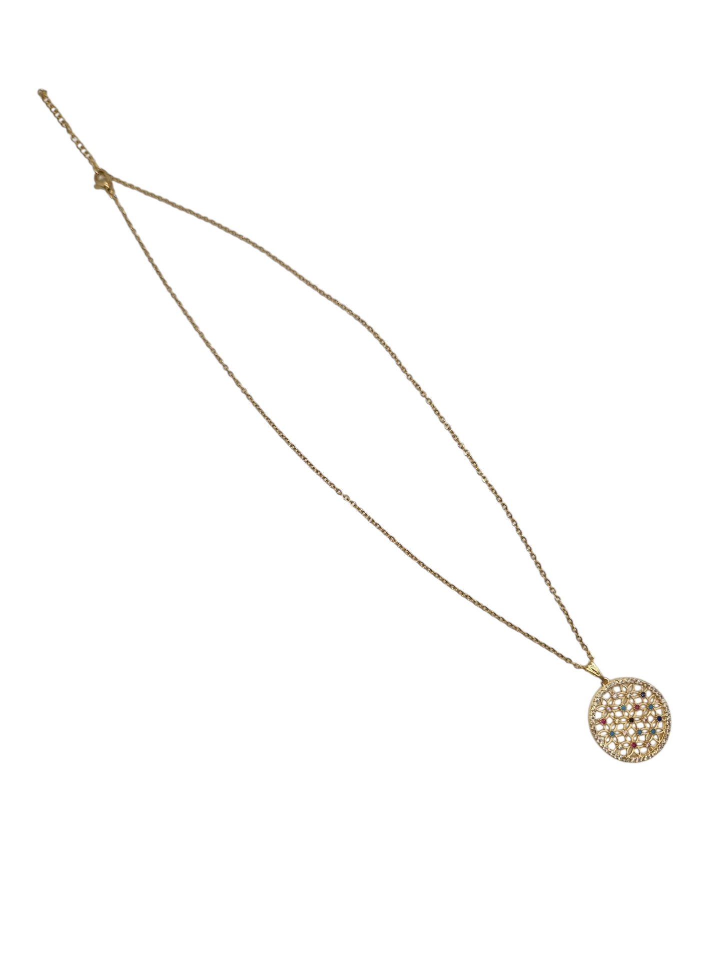 Kette Zirkoniablüte Gold