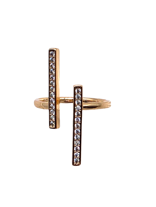 Ring Duo Line Rosegold