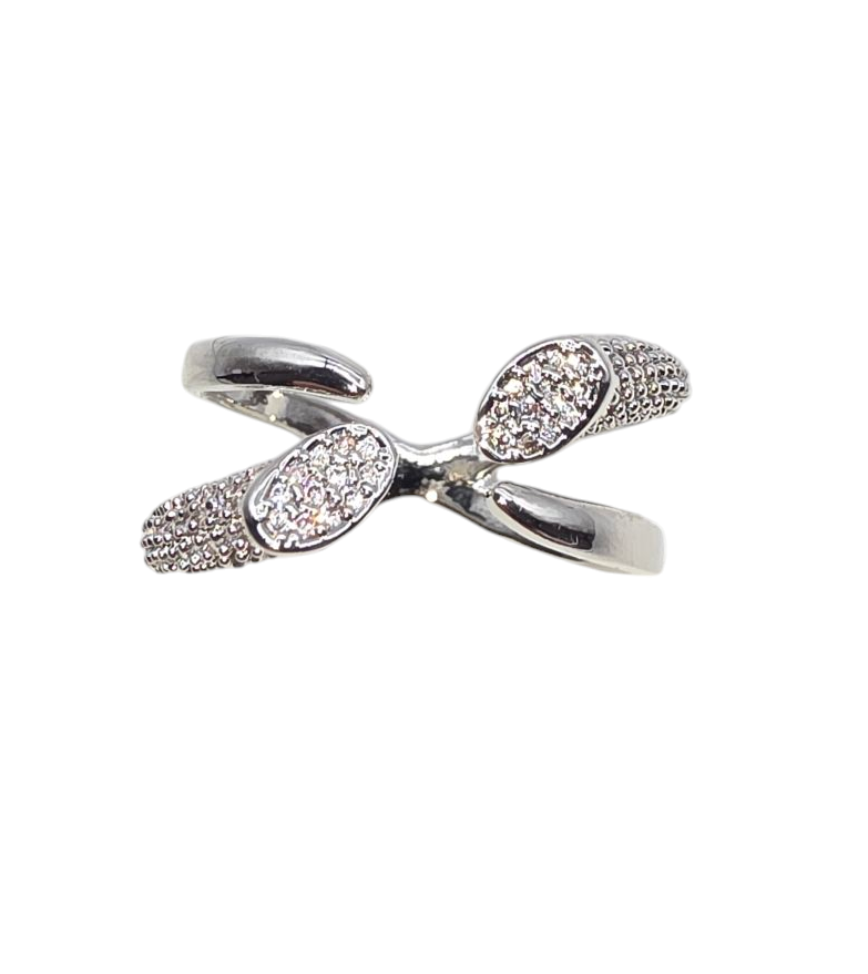 Ring Crisscross Silver