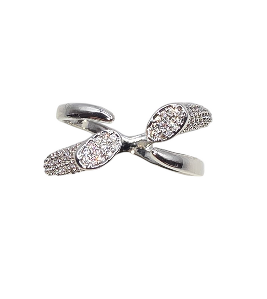 Ring Crisscross Silver