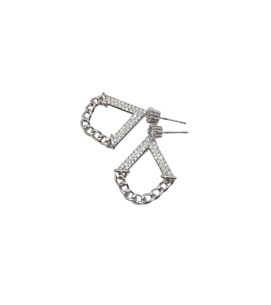 Ohrringe Crystal Chain