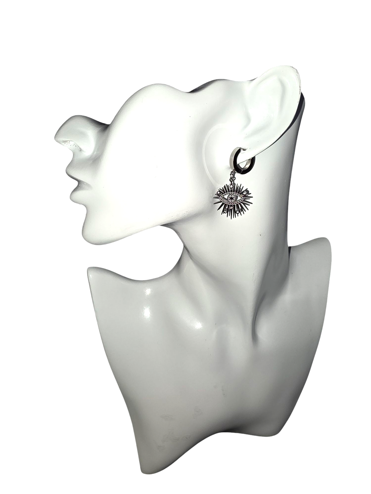 Ohrringe Evil Eye White