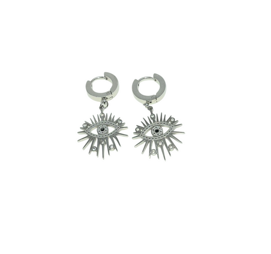 Ohrringe Evil Eye White