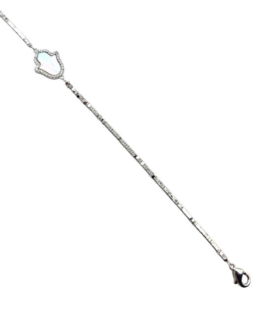 Fußkette Hamsa Shine