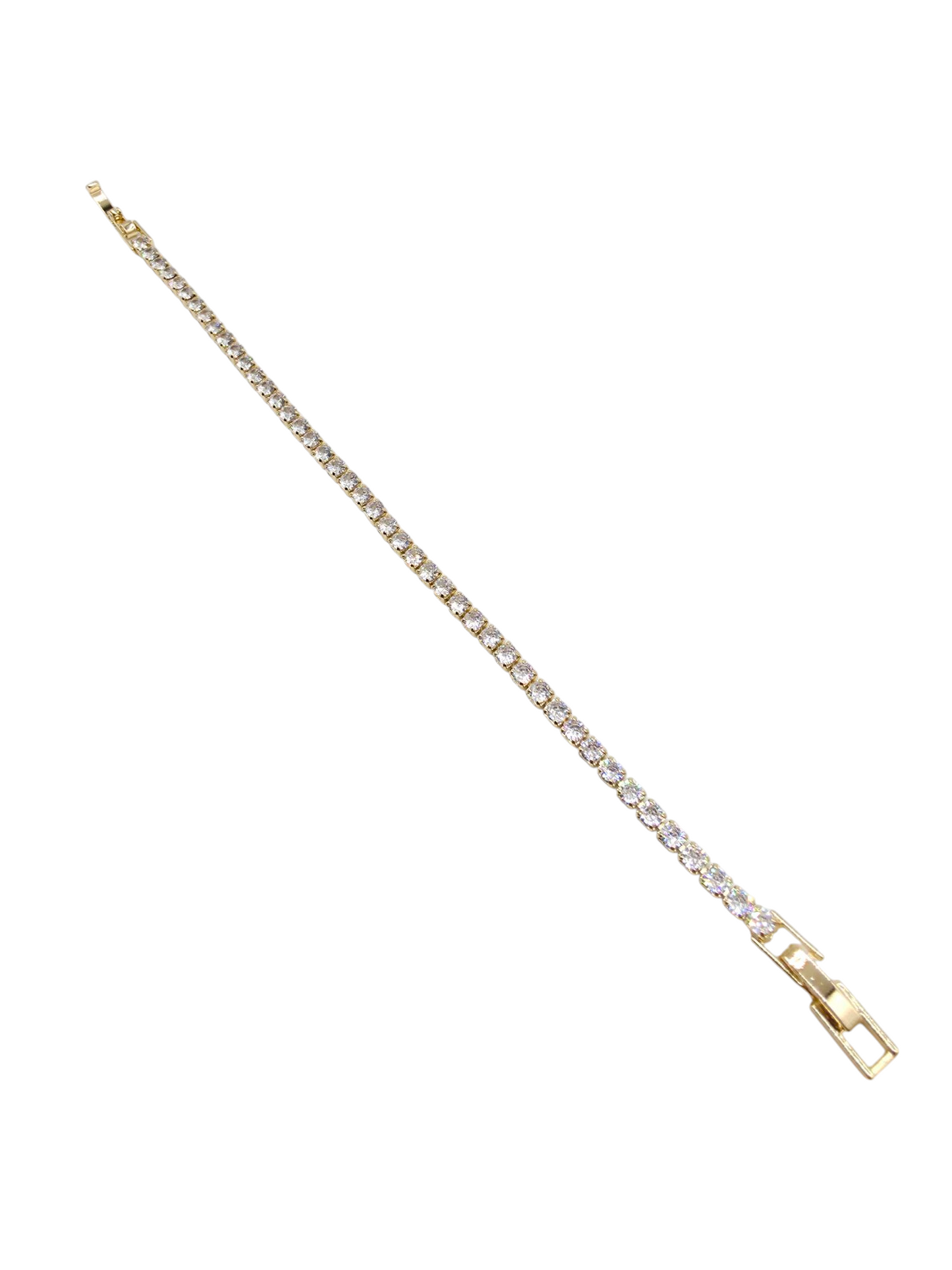 Armband Crystal Gold Flat