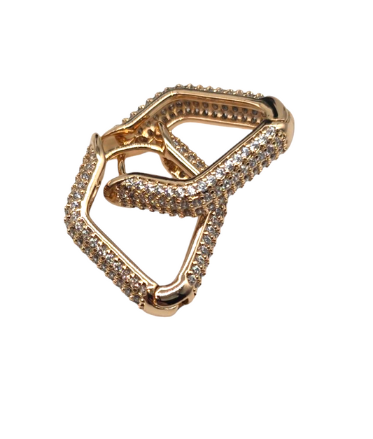 Ohrringe Crystal Edge Rose