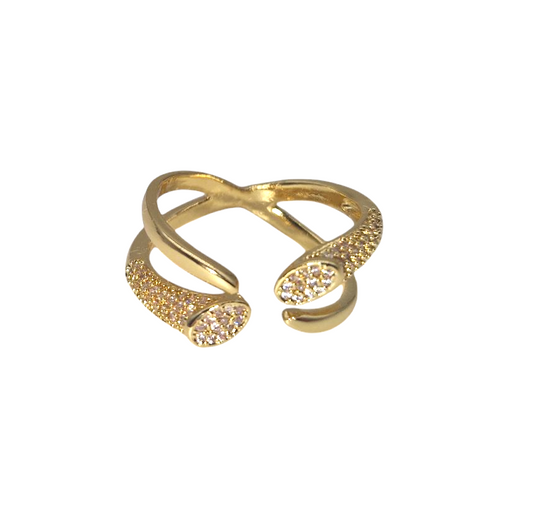 Ring Crisscross Gold