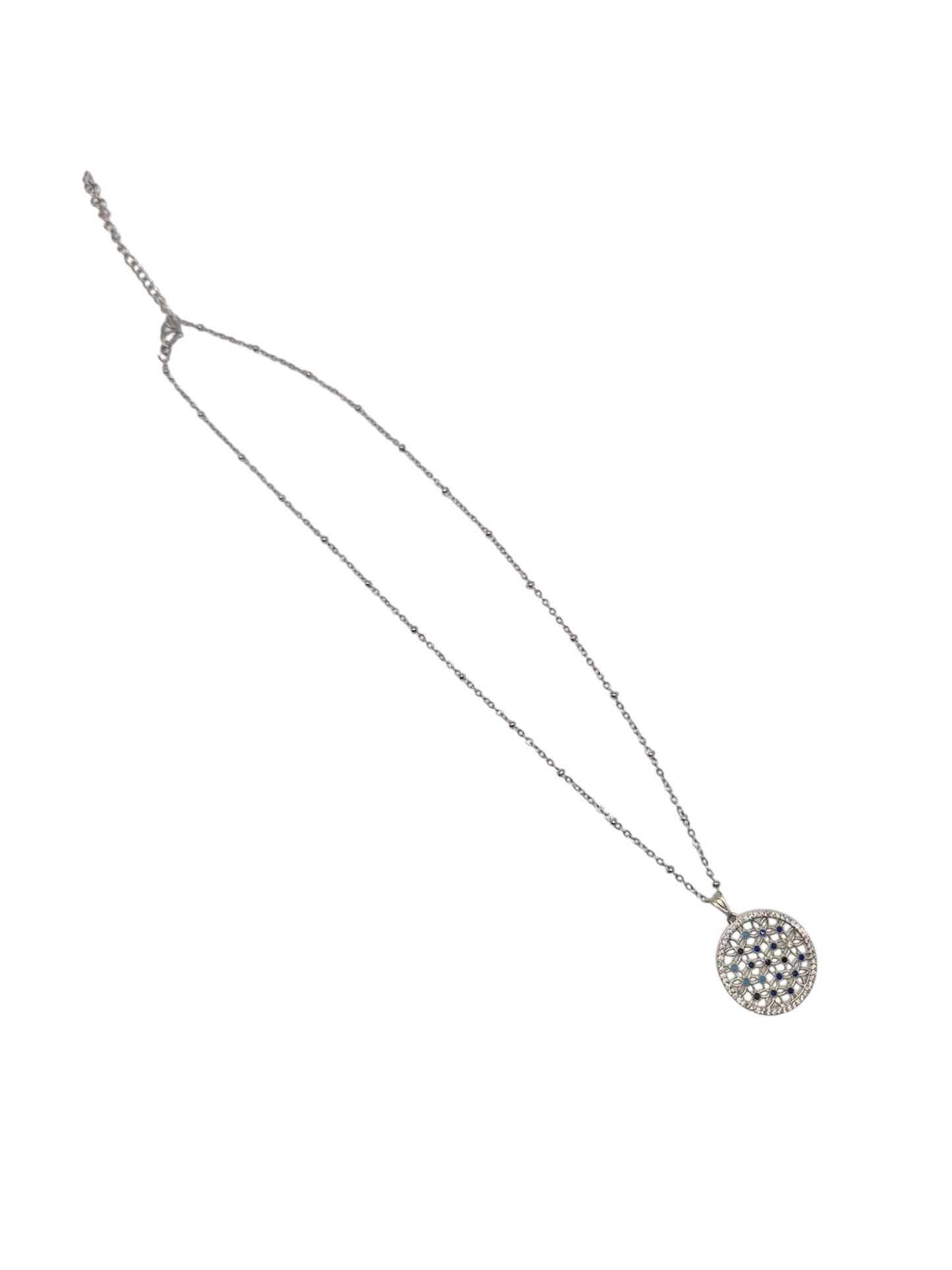 Kette Zirkoniablüte Silver