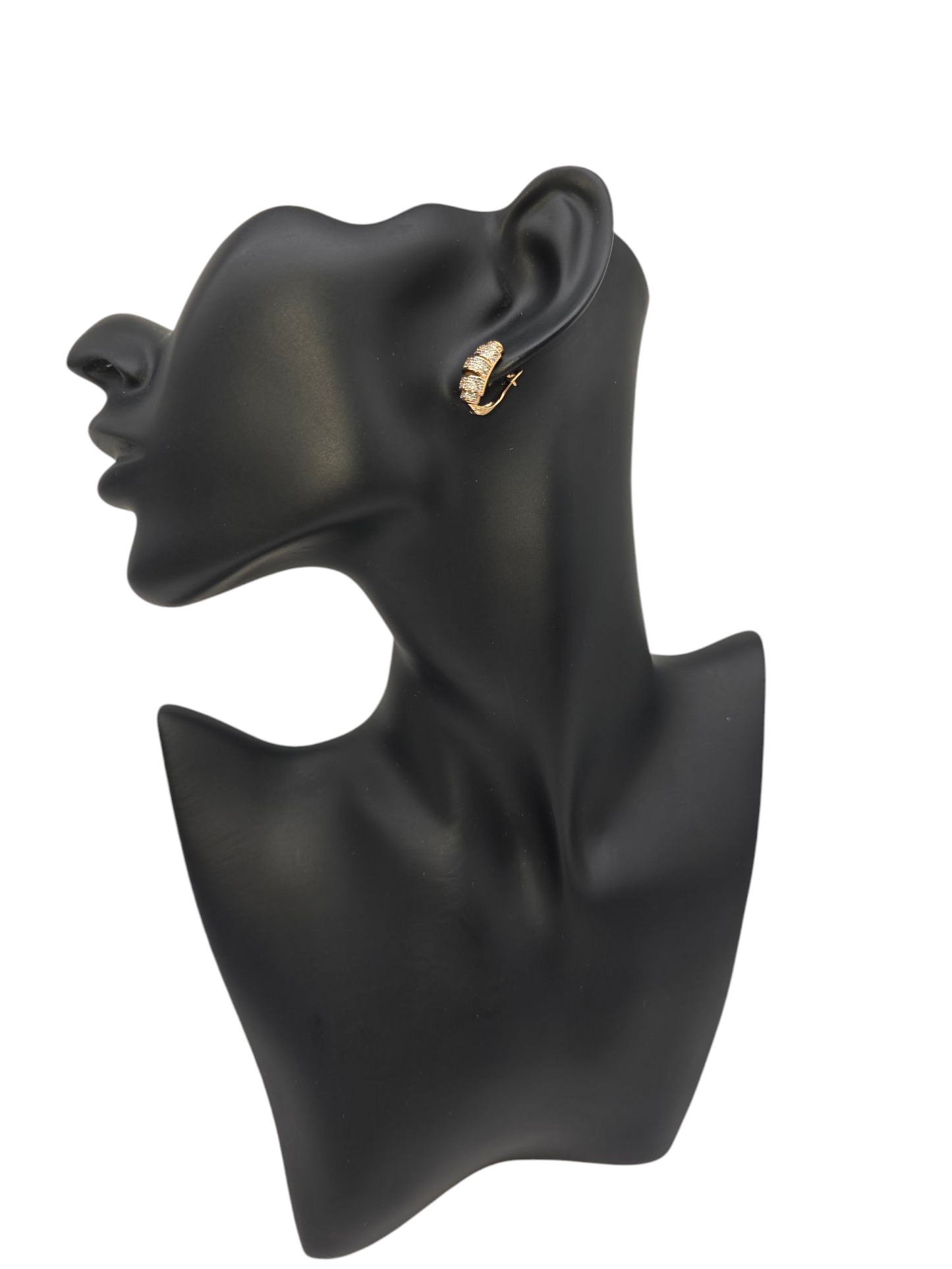 Ohrringe Pave Goldrose