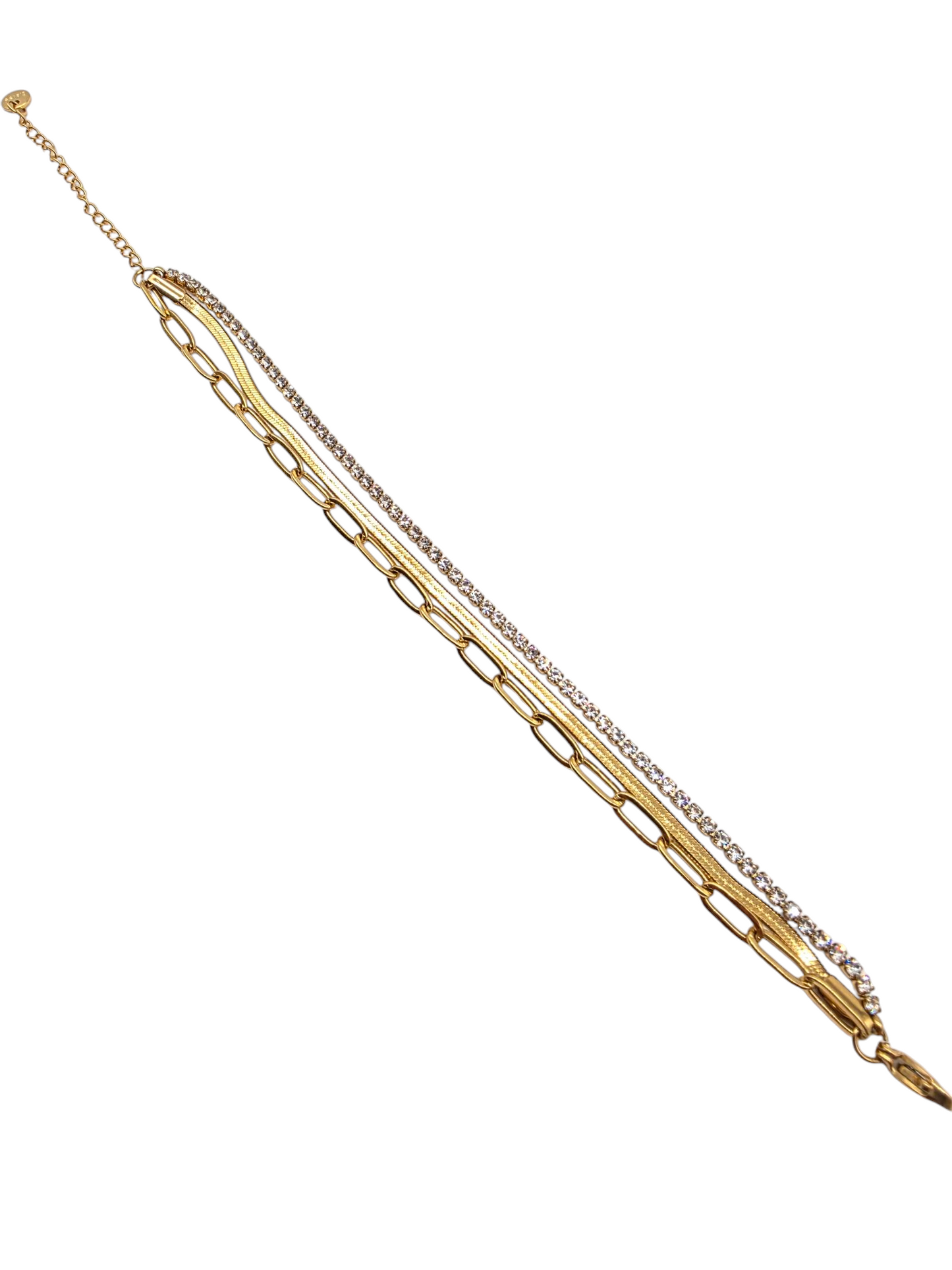 Armband Crystal Trio Gold