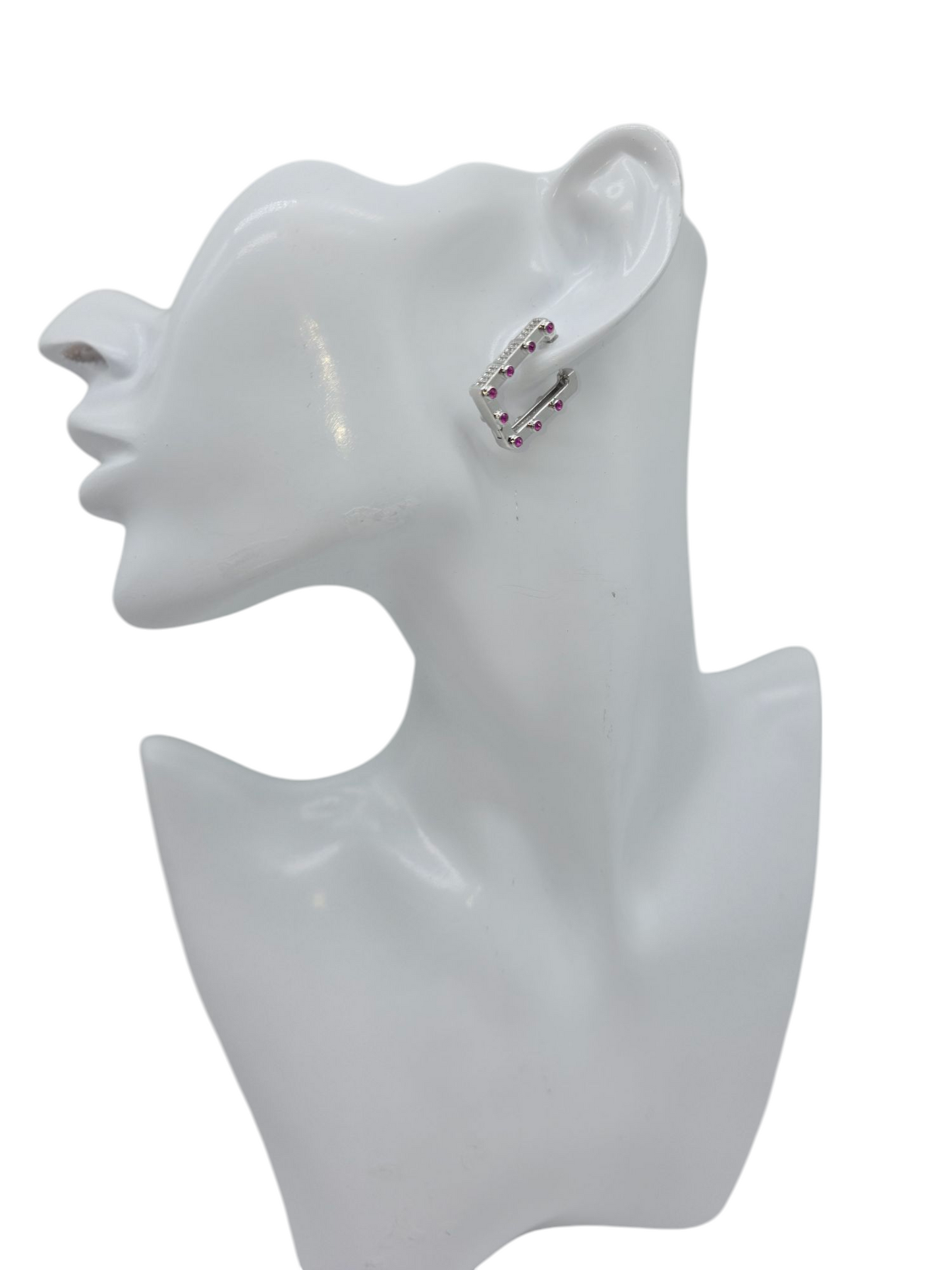 Ohrringe Pink Crystal