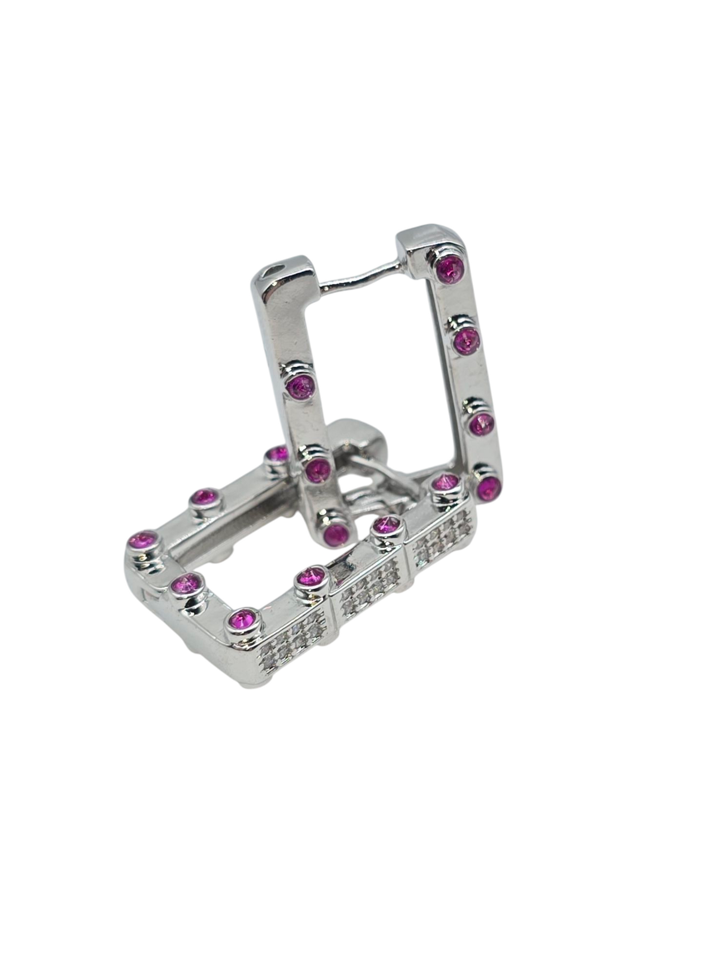 Ohrringe Pink Crystal